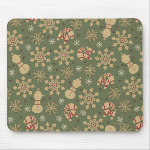 Olaf    Snowflakes and Magic Pattern Mouse Pad