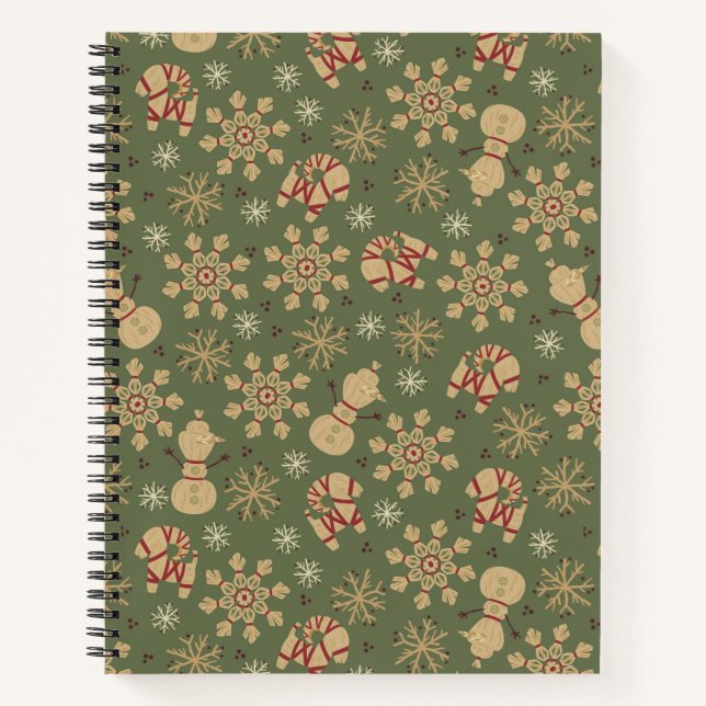 Olaf |  Snowflakes and Magic Pattern Notebook (Front)