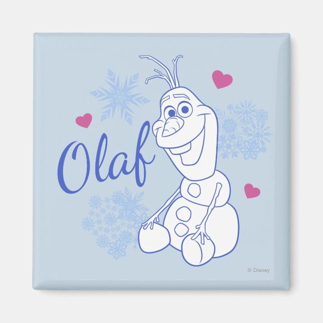 Olaf | Snowflakes Magnet (Front)