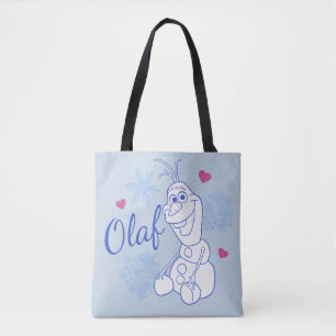 Olaf   Snowflakes Tote Bag