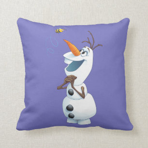 Olaf   Summer Dreams Throw Pillow