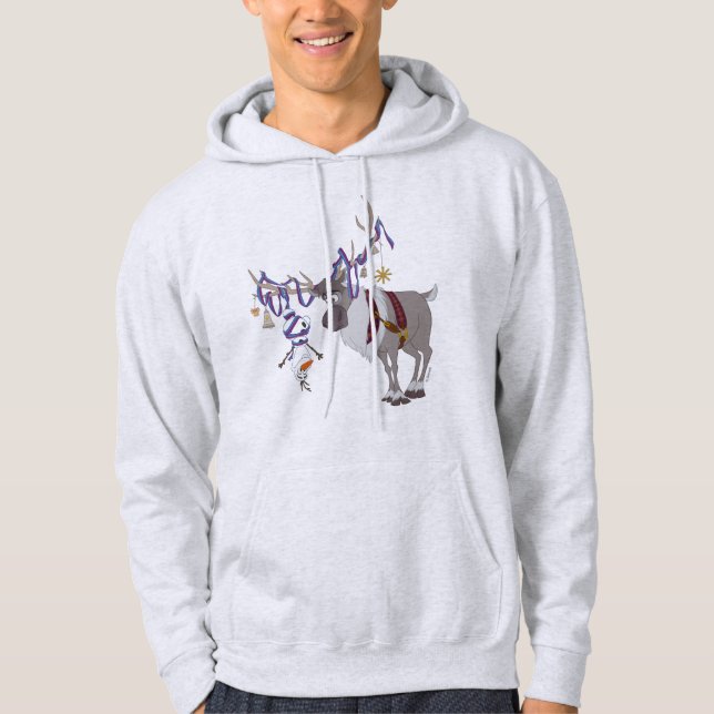Olaf & Sven | Decked out in Holiday Style Hoodie (Front)