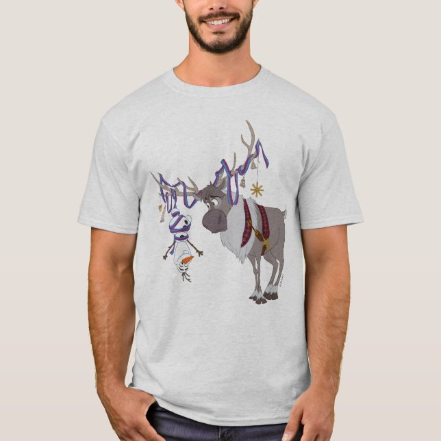 Olaf & Sven | Decked out in Holiday Style T-Shirt (Front)