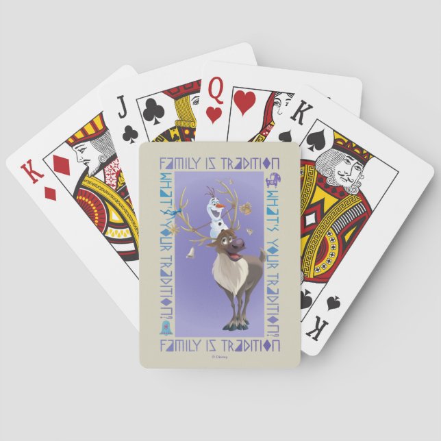 Olaf & Sven | Family is Tradition Playing Cards (Back)