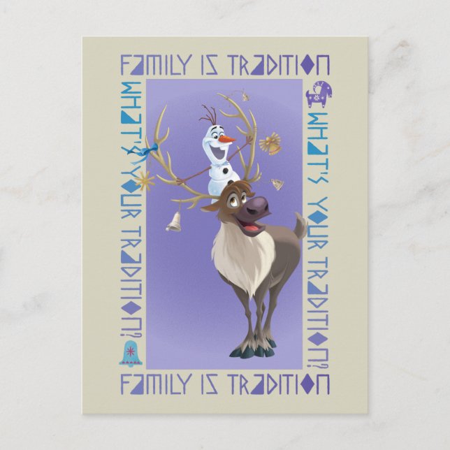 Olaf & Sven | Family is Tradition Postcard (Front)