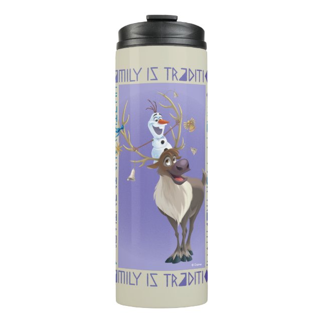 Olaf & Sven | Family is Tradition Thermal Tumbler (Front)