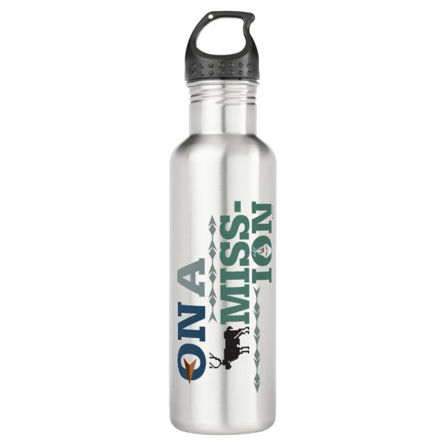 Olaf & Sven | On a Mission 710 Ml Water Bottle (Front)