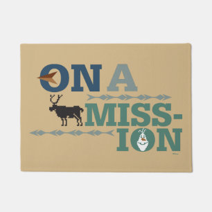 Olaf & Sven   On a Mission Doormat