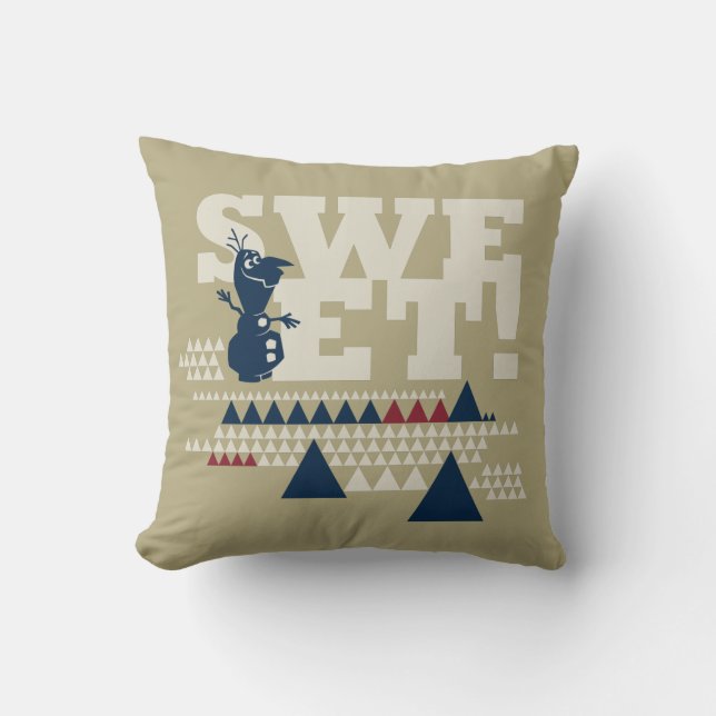 Olaf | Sweet! 3 Throw Pillow (Front)