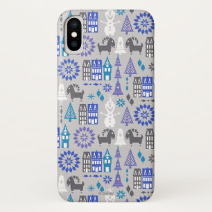 Olaf   Warm Hugs All Around Pattern iPhone X Case