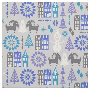 Olaf   Warm Hugs All Around Pattern Fabric