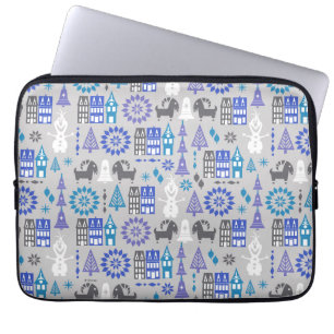 Olaf Warm Hugs All Around Pattern Laptop Sleeve