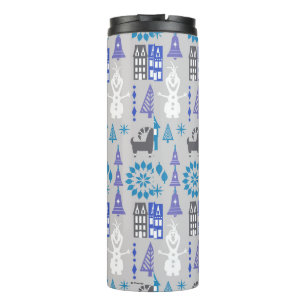 Olaf   Warm Hugs All Around Pattern Thermal Tumbler