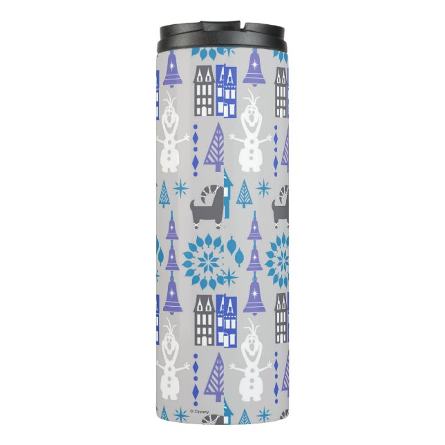 Olaf | Warm Hugs All Around Pattern Thermal Tumbler (Back)