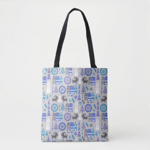 Olaf   Warm Hugs All Around Pattern Tote Bag