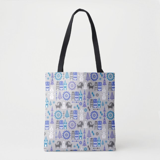 Olaf | Warm Hugs All Around Pattern Tote Bag (Front)