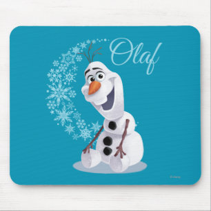 Olaf   Wave of Snowflakes Mouse Pad