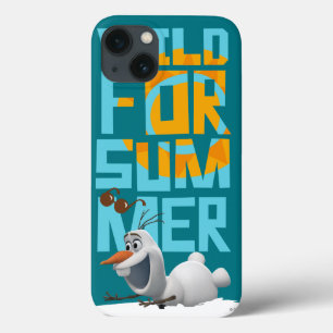 Olaf   Wild for Summer with Orange Circle iPhone 13 Case