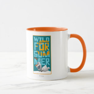 Olaf   Wild for Summer with Orange Circle Mug