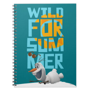 Olaf Wild for Summer with Orange Circle Notebook