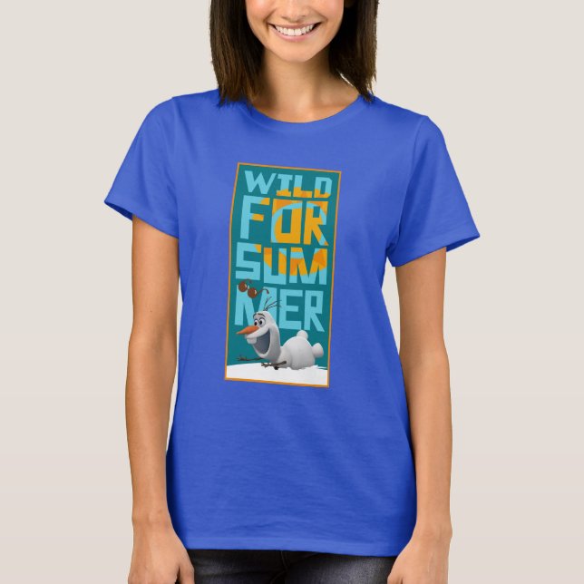 Olaf | Wild for Summer with Orange Circle T-Shirt (Front)