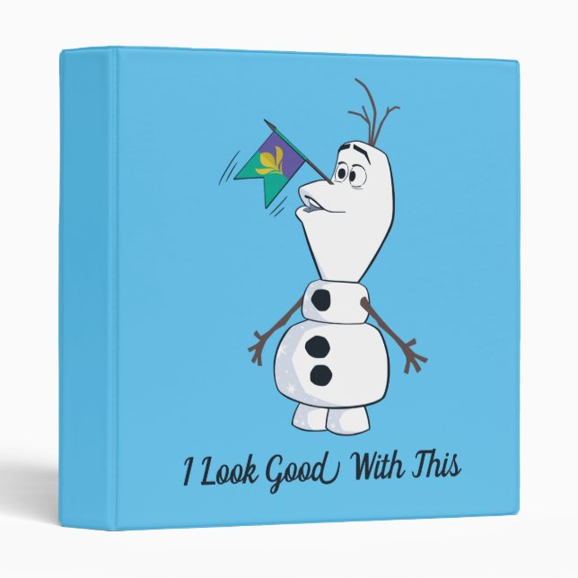 Olaf With Flag Nose Binder (Front/Spine)