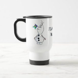 Olaf With Flag Nose Travel Mug