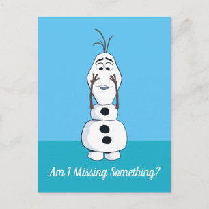 Olaf With No Nose Postcard