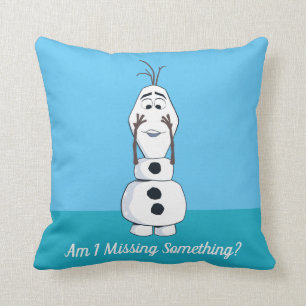 Olaf With No Nose Throw Pillow