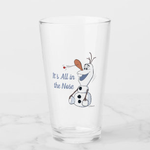 Olaf With Paddle Ball Nose Glass