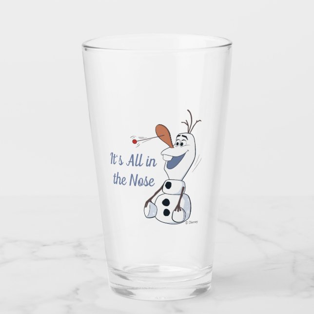 Olaf With Paddle Ball Nose Glass (Front)