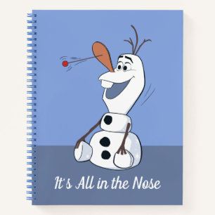 Olaf With Paddle Ball Nose Notebook