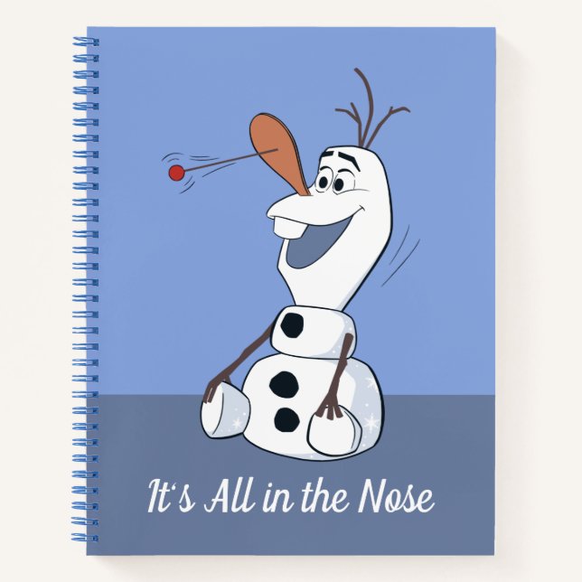 Olaf With Paddle Ball Nose Notebook (Front)