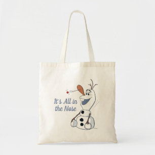 Olaf With Paddle Ball Nose Tote Bag