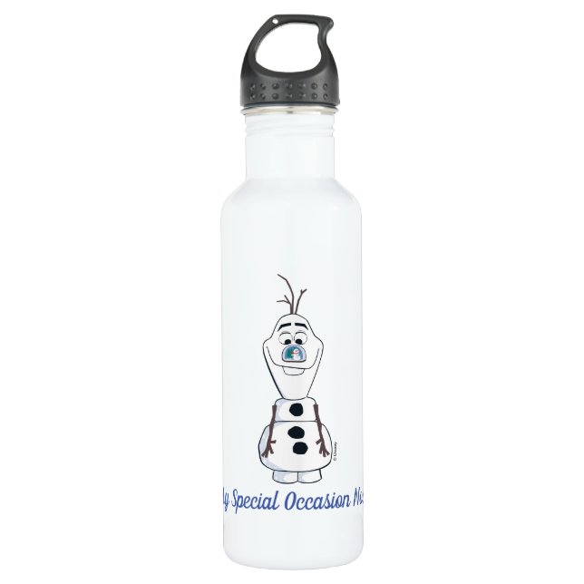 Olaf With Snowglobe Nose 710 Ml Water Bottle (Front)