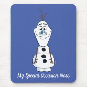 Olaf With Snowglobe Nose Mouse Pad