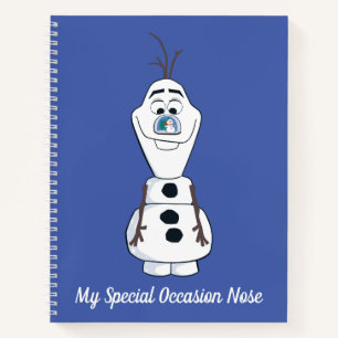 Olaf With Snowglobe Nose Notebook