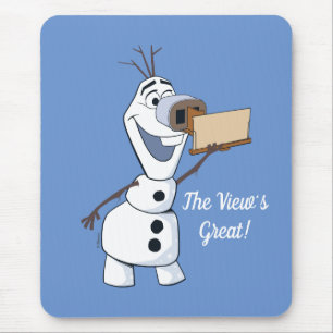 Olaf With Viewfinder Nose Mouse Pad