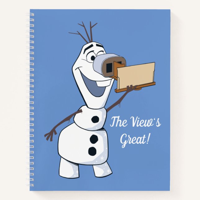 Olaf With Viewfinder Nose Notebook (Front)