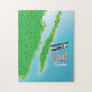Öland Sweden island map Jigsaw Puzzle