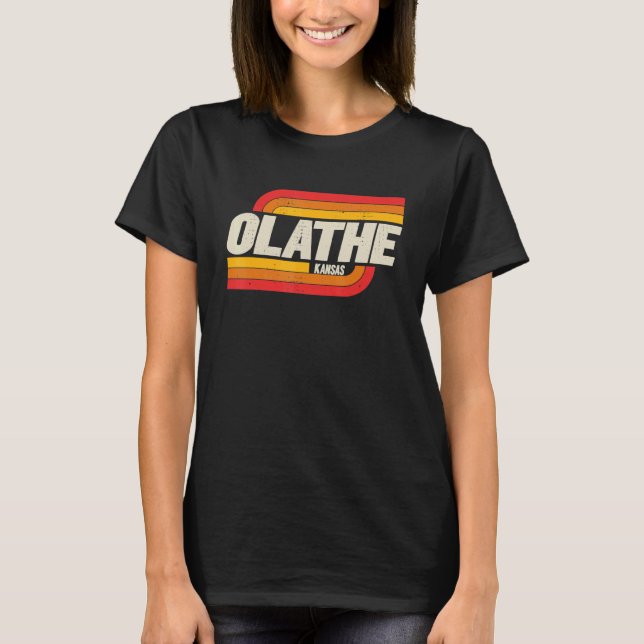 Olathe Kansas Ks City Vintage T-Shirt (Front)