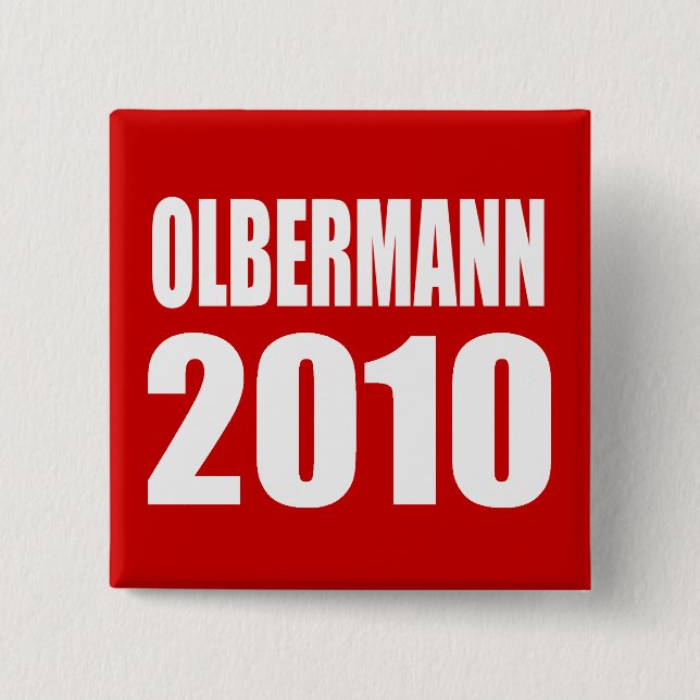 OLBERMANN Election Gear 2 Inch Square Button (Front)