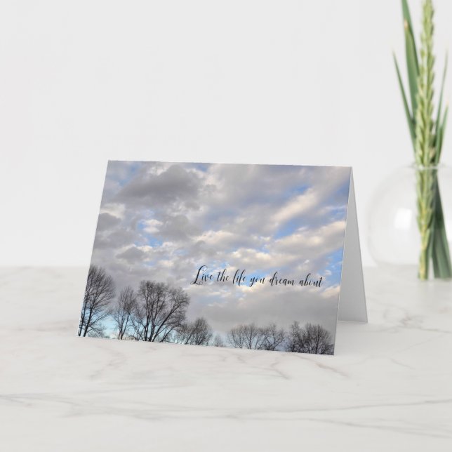 OL'BUTTERMILK SKY Greeting Card (Front)