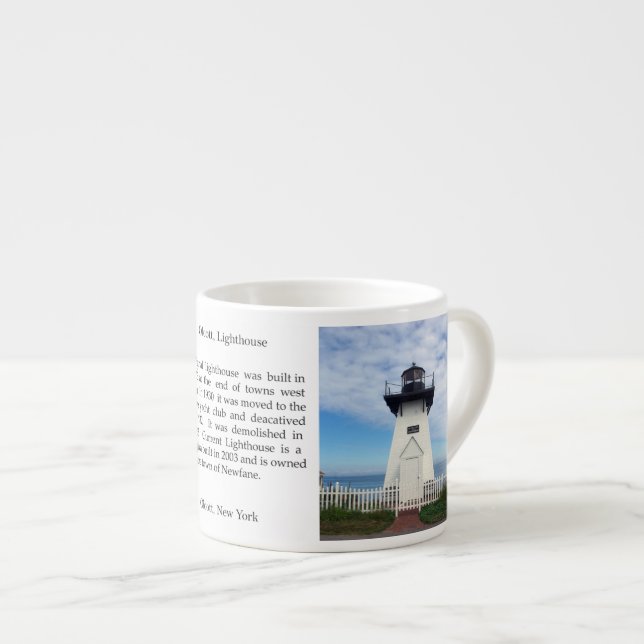 Olcott Lighthouse espresso mug (Front Right)