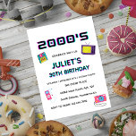 old 2000s Soiree party blank 30th birthday Invitation<br><div class="desc">Embrace the Nostalgia with Old 2000s Party 30th Birthday Invitations!" These invitations are a nod to the unforgettable era of the early 2000s, making them the perfect theme for your 30th birthday celebration. Featuring a blank space for your personal Soiree details, these invitations capture the essence of the past. Get...</div>