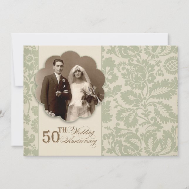 old 50th anniversary photo invitation (Front)