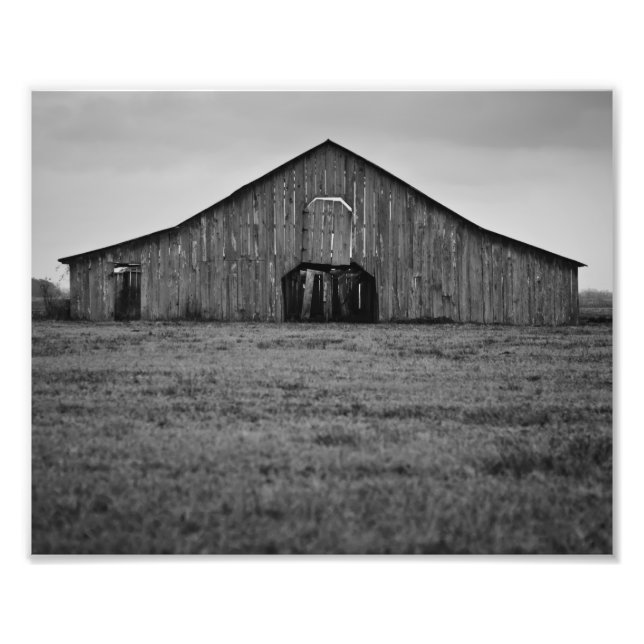 Old Abandoned Barn Photo Print (Front)