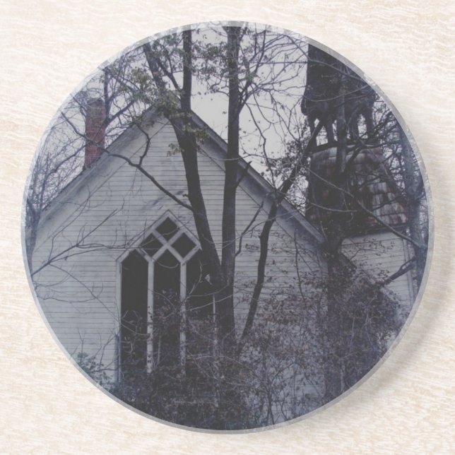 Old Abandoned Church Coaster (Front)