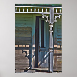 Old, abandoned homestead poster