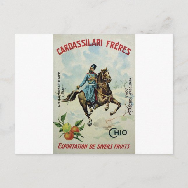 Old Advert Cardassilari Freres Postcard (Front)